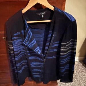 Ming Wang Moto  sweater jacket